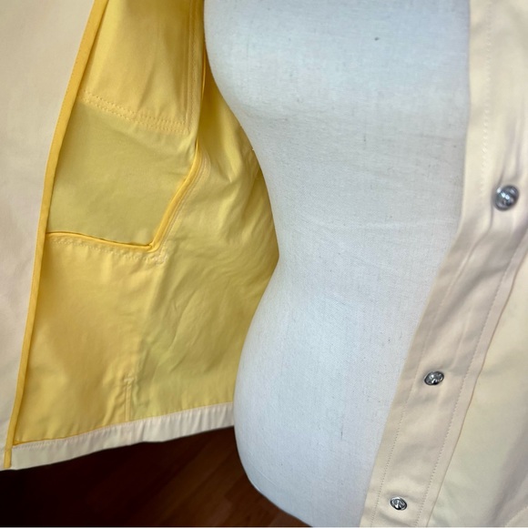 Tory Burch 🐆 Cotton Twill Safari Shirt in Iced Lemon NWT - Picture 8 of 12